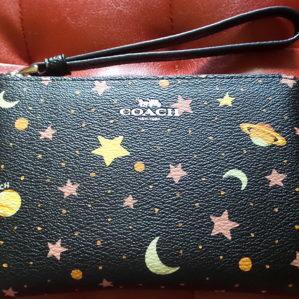 NWT Coach Universe Corner Zip Wristlet